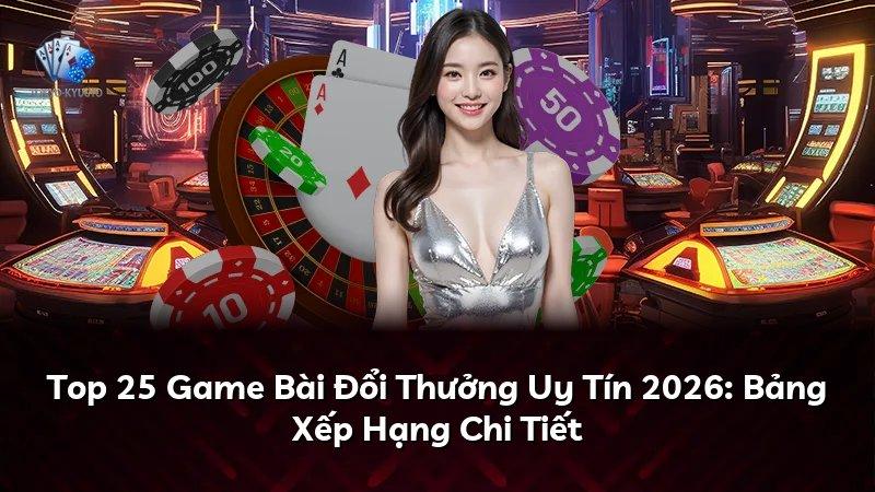 Top 25 Game Bài Đổi Thưởng Uy Tín 2026: Bảng Xếp Hạng Chi Tiết